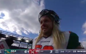 XFL Player Drops F-Bomb During Sideline Interview During First Game