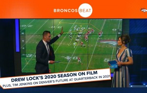 What does the film say about Drew Lock’s 2020 season? 