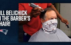 Bill Belichick Gets in the Barber's Chair for Charity