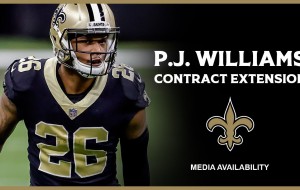Saints CB P.J. Williams Talks Signing One-Year Contract | New Orleans Saints