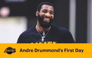 Andre Drummond's First Day as a Laker
