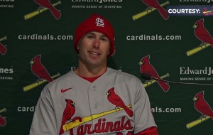 Cardinals first baseman Paul Goldschmidt talks after four-hit Opening Day in win over Reds