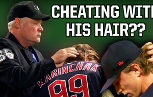 Pitcher accused of cheating via his hair, a breakdown